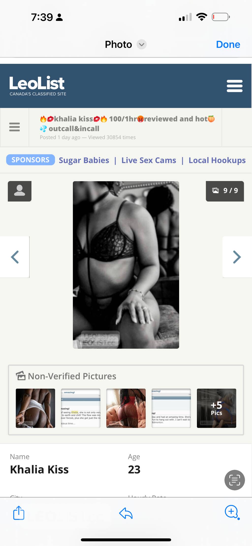 khalia kiss 100$ I'M BACK BOYS COME GET ME - Photo 3
