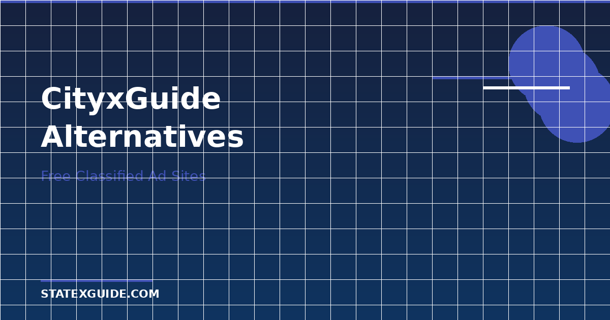 Top CityxGuide Alternatives - Free Classified Ad Sites 2026